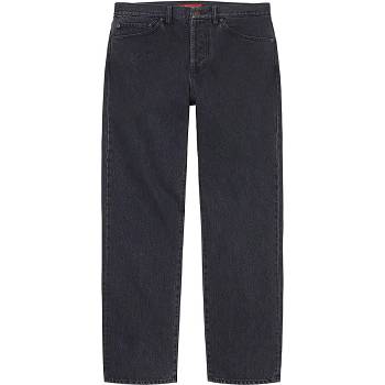 Black Supreme Stone Washed Black Slim Jean Pants | Supreme 195QZ